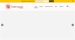 Desktop Screenshot of gallerygram.com